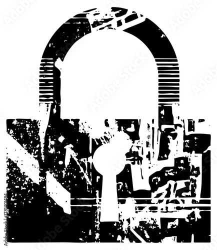 Scale balances justice within a courtroom