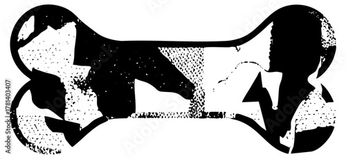 Lion rests peacefully in silhouette