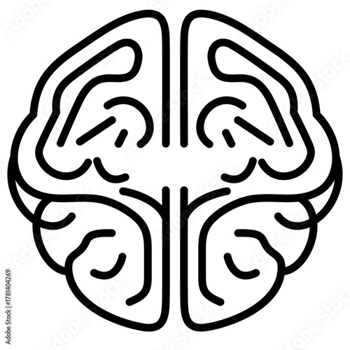 Brain icon. Mental health sign. Genius symbol. Creative smart logo