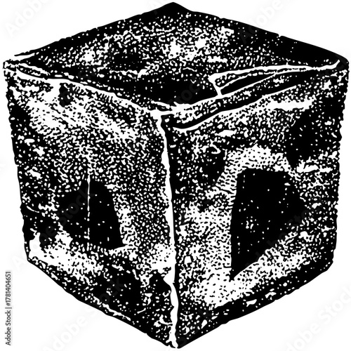 Ice Cube Melting Illustrates Cold Temperature in Summer