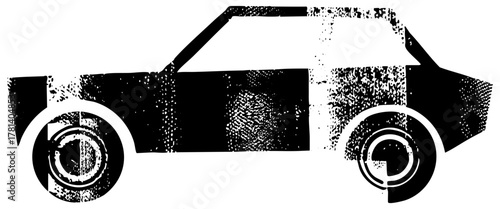 Car Illustrates Movement in Transportation