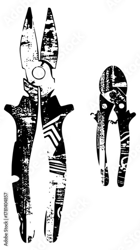 Gardening Shears Cut Branches in a Arrangement