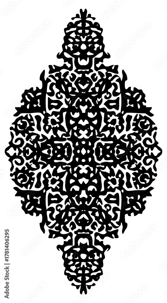 Fototapeta premium Ornamental Design Symmetry in Intricate