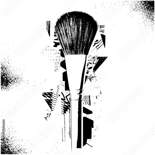 Makeup brush artistry in cosmetic design