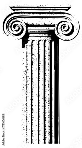 Ionic Column Illustrates Architecture in Classical Design