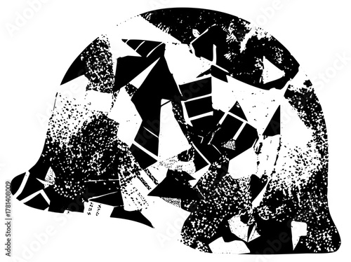 Bear Head Illustrates Fragmentation Within Wildlife