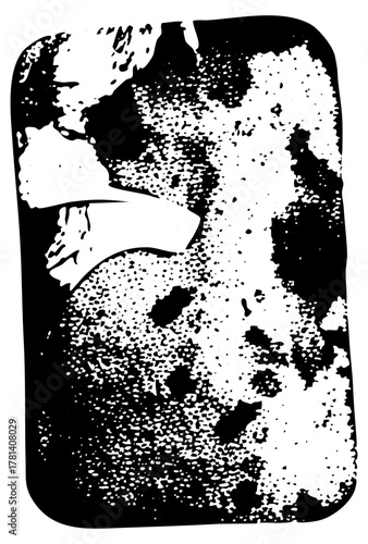 Abstract face explores texture