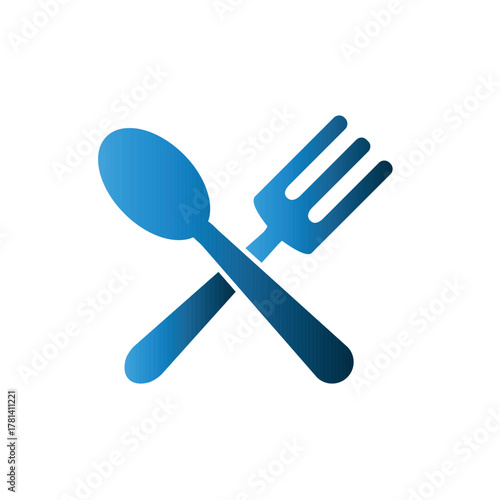 Spoon fork icon design template