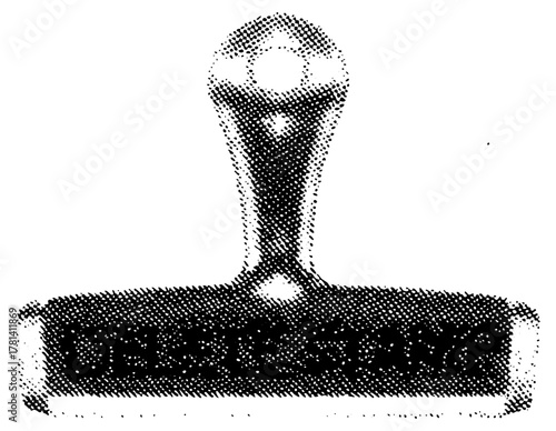 Rubber Stamp Validates Documents in an Office