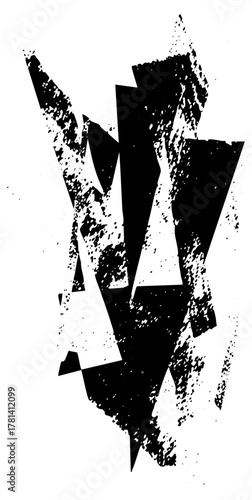 Abstract Shapes Disrupt Texture for Graphic Design