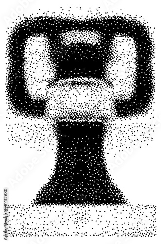 Mushroom illustrates stippling in a botanical study