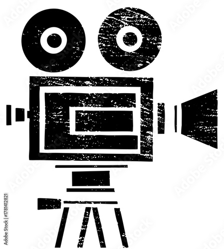 Vintage Camera Illustrates Retro Style in Film Production