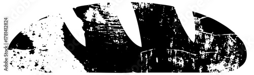 Grunge texture decay in abstract composition