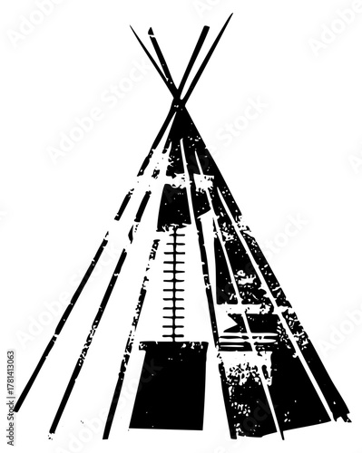 Teepee Illustrates Tradition in Plains Landscape