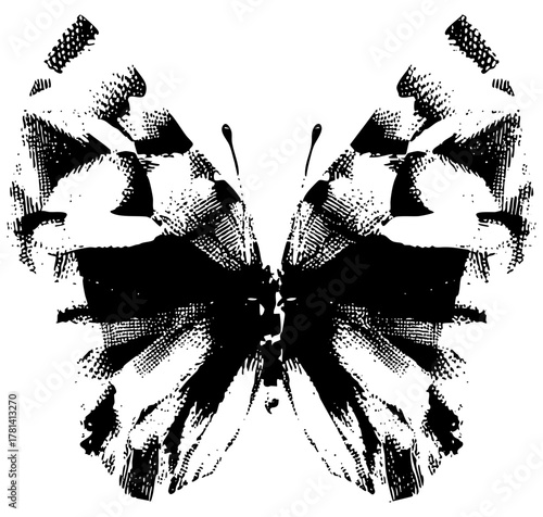 Butterfly symmetry in illustration