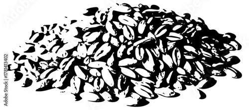 Fish swarm movement in ocean currents