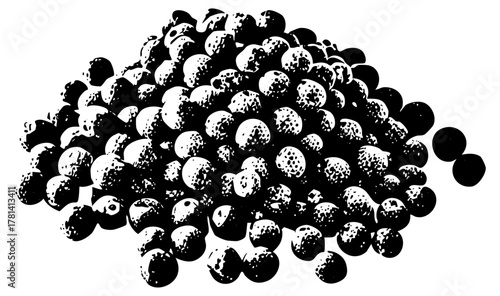 Bubble cluster expands abstractly in digital space