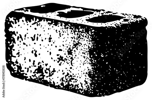 Stone fragment texture in a geological study