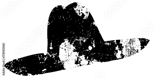 Cowboy hat texture in a western scene