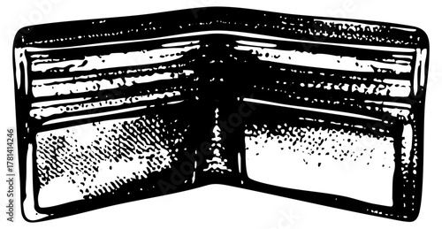 Empty wallet financial hardship in a personal finance concept