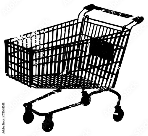 Shopping Cart Texture in Retail Environment