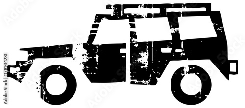 Offroad Vehicle Illustrates Adventure in Wilderness