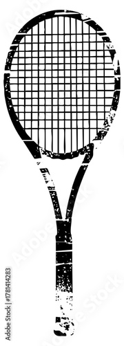 Tennis Racket Texture in Sports Illustration