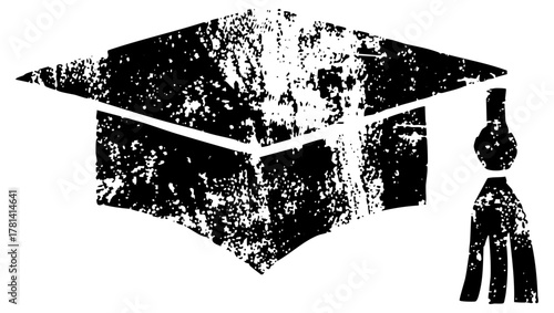 Graduation Cap Illustrates Achievement in Higher Education