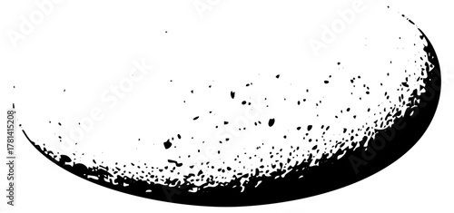 Grunge texture explodes a dark arc