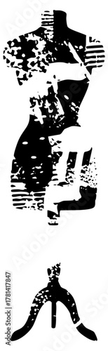 Fashion mannequin style in a boutique