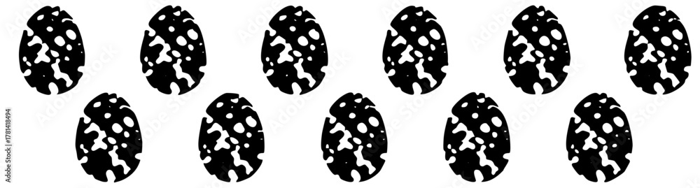 Fototapeta premium Easter eggs display variation in a springtime celebration