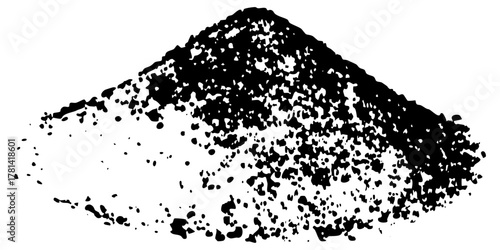 Rock pile texture in a geological landscape