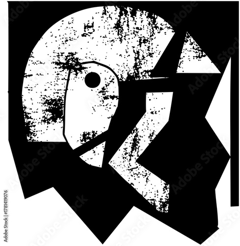 Robot face explores abstraction in digital art