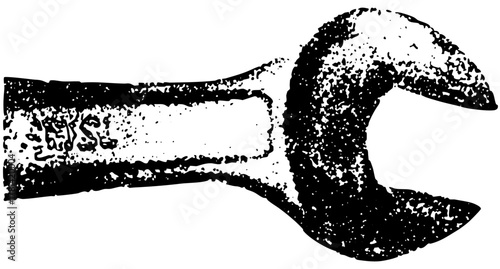 Wrench adjusts machinery in industrial maintenance