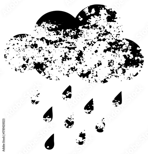 Cloud Rains Downpour in weather