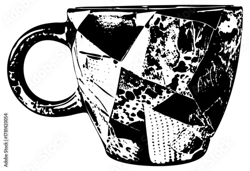 Coffee Mug Tilts Geometric