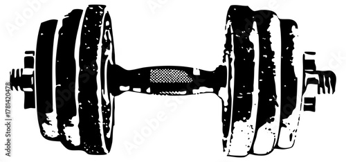 Dumbbell Illustrates Strength Training in Fitness
