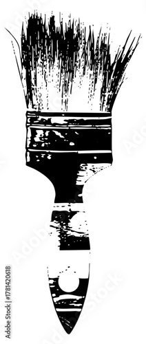 Paintbrush Illustrates Creativity in Artistic Design