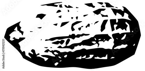 Cracked breaks open revealing contents