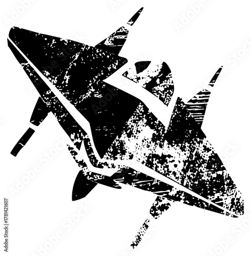 Military jet flies dynamically in aerial combat