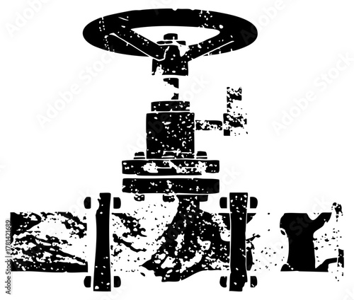 Oil derrick in energy industry