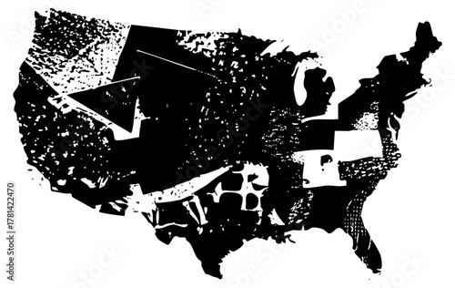 United Map Illustrates Fragmentation Political Division