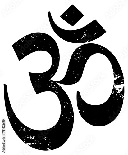 Om Symbol Illustrates Spirituality in Religious Context