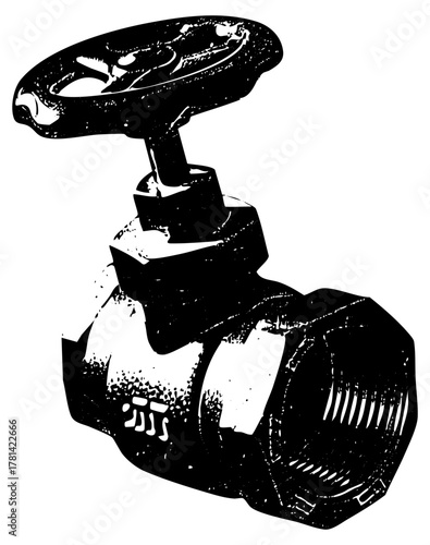 Industrial Valve Controls Flow in a Factory