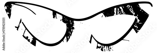 Eyes Wink playfully in a graphic design