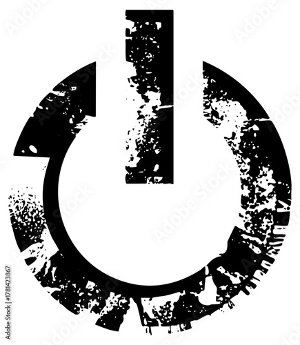 Power Button Illustrates Activation in Technology