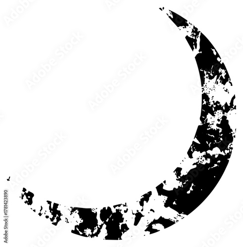 Moon Illustrates Texture in Nighttime Sky