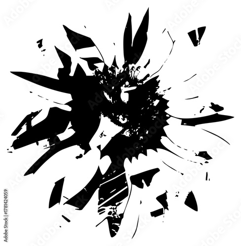 Explosion Effect radiates energy in abstract design