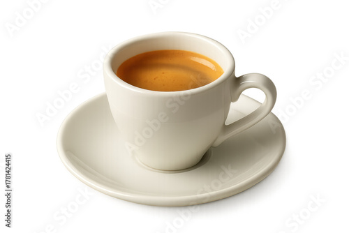 Wallpaper Mural Espresso coffee cup with saucer on transparent background Torontodigital.ca