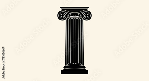 classic column isolated